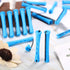 WILLBOND 60 Pcs Short Perm Rods - Natural Hair Perm Rods with Elastic Rubber Band for Women Hairdressing Styling