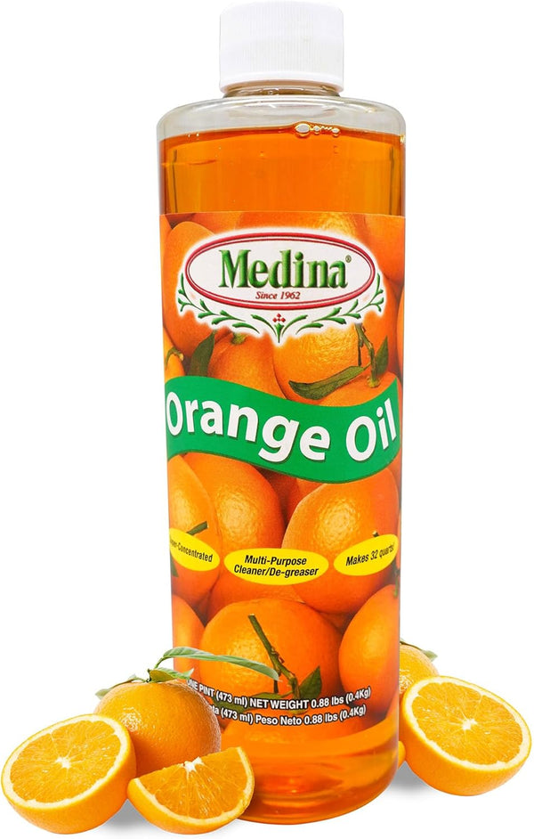 Medina Orange Oil Cleaner & Degreaser Concentrate | All Purpose Cleaner for Home, Outdoor, Garden, Automotive Use | 16oz