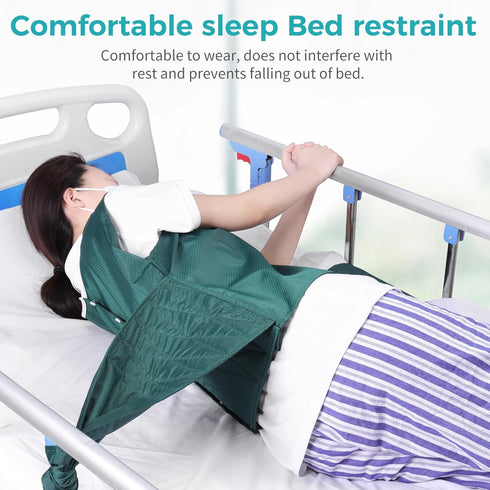 Vest Restraint Suit for Bed or Wheelchair, Straps Chest Vest Constraint Band for Elderly Manic Patient Care, Constrain