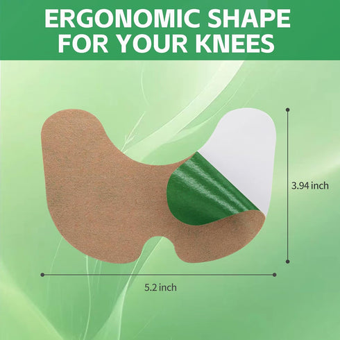 40PCS Natural Knee Relief Patches, Warming Herbal Patches for Long Lasting Joint Pain Reduction