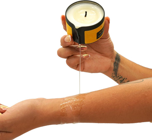 Aromatherapy Massage Oil Candle for Relaxation & Home SPA, Vegan Oils for Full Body Massage Therapy, Sustainable