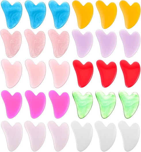 kenaeooe Kenaoeo 30 Pcs Gua Sha Facial Tools Bulk Heart Shaped Massage Tool