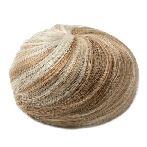 SARLA Dirty Blonde Hair Bun Extension, Drawstring Ballet Bun Hair Pieces Synthetic Updo Donut Chignon for Women, Girls