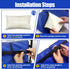 JZHLLA Wheelchair Leg Rest Pad High-Density Foam Leg Support with Adjustable Straps and PU Cover Lower Leg Stabilizer