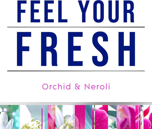Glade Candle Orchid & Neroli, Fresh Collection, 3-Wick Candle, Infused with Essential Oils, 6.8 Oz