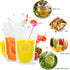 Ozera 100 16 oz Drink Pouches, Pcs Reusable Drink Juice Pouches for Adults, Heavy Duty Pouches for Adults with Straw