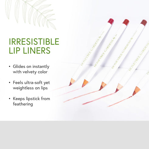 Honeybee Gardens Irresistible Lip Liner, Island Spice, Rosey Cinnamon Color, 0.04 oz