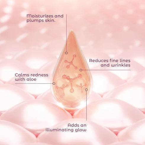 Illuminating Rose Gold Facial Serum Elixir - Hydrating Aloe & Hyaluronic Acid, 2 oz.