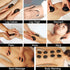 Newworldmassage 12pcs Set Black Volcanic Lava Massage Stone for Full Body - Natural Stones, Perfect for Neck & Leg Body