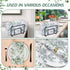 zjdbset 100Pcs Disposable Greenery Hand Towels and Metal Napkin Holder for Bathroom,Decorative Guest Napkins Paper