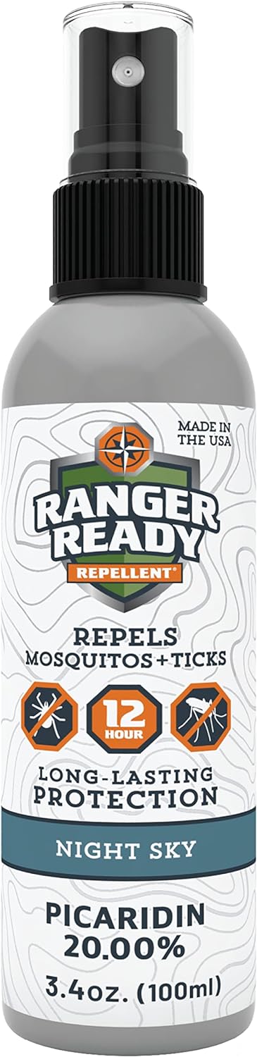 Ranger Ready Picaridin Insect Repellent - Night Sky Scent, DEET Free Bug Spray, Travel Size 3.4 Oz.