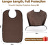 LURKOMEMO 4-Pack 18"x30" Adult Bibs for Men, Reusable Waterproof with Optional Crumb Catcher, Adult Bibs for Eating