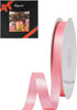 Pink Double Face Satin Ribbon 1/2" x 50 Yards by LIUYAXI, Perfect for Crafts, Gift Wrapping & Bow Making