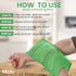 Modu 5 Pcs Korean Exfoliating Mitt Bath Washcloth, 9.1 X 6 in, Large 5 Pcs, Green