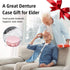 Leak Proof Denture Cup Kit - Portable Retainer Case for Travel with Cleaning Care Accessories for Dentures