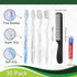 100 Pack Disposable Toothbrushes with Toothpaste and Comb, Individually Wrapped, 10g Travel Toothpaste, 7inch Comb