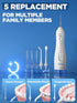 Oralfree Water Dental Flosser Cordless - 4 Modes Oral Irrigator, 300ML Rechargeable Portable IPX7 Waterproof
