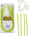 Straw Squeegee Cleaning Tool 4 Pack - BPA Dishwasher Safe Silicone Brush for Reusable Softy Straws (2 Small, 2 Wide)