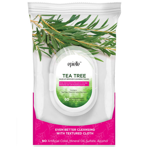 Vitamin C & Tea Tree Facial Wipes | 60 ct, 2-Pack | Refreshing & Soothing | Perfect for Spa Days, Beauty Gifts | Korean Skincare Gift Set