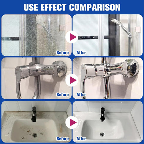 LinTsing 2 Bathroom Descaler Spray, PCS Stubborn Stains Cleaner, Bathroom Foam Cleaner Spray, Bubble Cleaner Foam