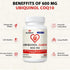 Ubiquinol CoQ10-600mg-Softgel - Active CoQ10 Supplement with Vitamin E & Omega 3, 120 Count