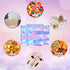 Blulu 100 Pieces Resealable Foil Proof Bags, Iridescent Scent Proof Flat Pouch Clear Smell Sealable Packing Bags for