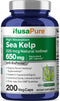 NusaPure High Absorption Sea Kelp Iodine, 325mcg, 650 mg per Veggie Capsule, 200 Count, Non-GMO, Vegan