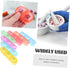 Weekly Large Capacity Pill Organizer Portable Medication Dispenser for Daily Use Moisture Travel Case for Easy Storage