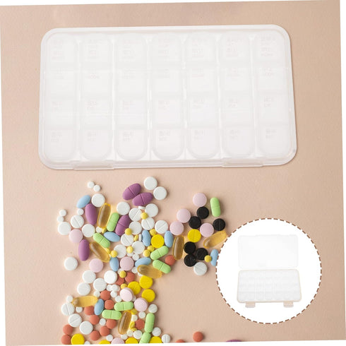 Portable Weekly Pill Organizer for Daily Medication