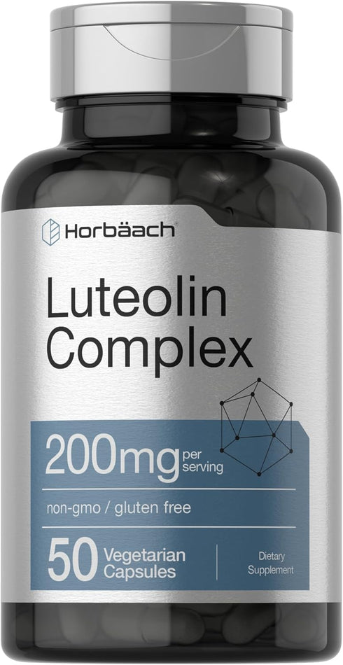 Luteolin Complex with Rutin - 50 Capsules, Vegetarian, Non-GMO & Gluten Free Flavonoid Formula by Horbaach