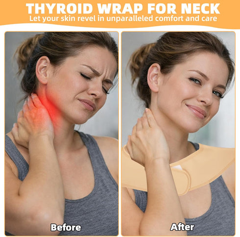 YCYuShen 1PCS Pack Castor Oil Neck Shoulder Wrap, Castor Oil Wraps for Shoulder and Neck Massage, Reusable Castor Oil