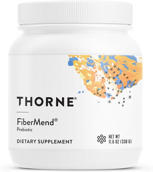 THORNE FiberMend, Prebiotic Fiber Powder for Regularity and Balanced GI Flora, 11.6 Oz