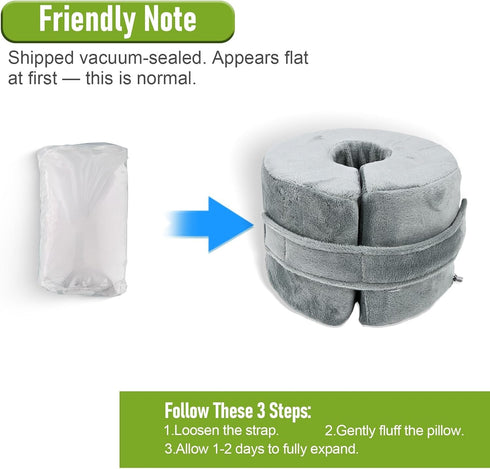 Suicatene 2 Pack Foot, Ankle & Heel High - Density Sponge Rings - Prevent Bed Sores, Ideal for Post Surgery, Elderly