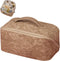 Large Capacity Makeup Bag, Waterproof PU Leather Travel Cosmetic Bag for Women and Girls