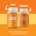 Turmeric and Ginger Gummies for Adults - 60 Vegan Gummies in Peach Flavor for Immune Support and Joint Health