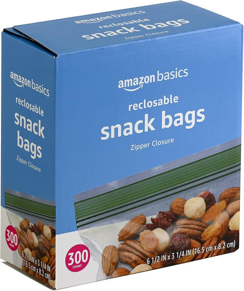 Amazon Basics 300 Count Snack Storage Bags