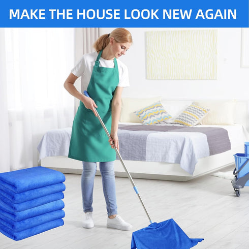 IIDEA 6 Pack 30" 20",XL Microfiber Cleaning Cloths Extra Large x Rags Washable Reusable Streak Free Lint Free Towels