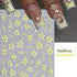 4Pcs Flower Nail Stickers for Nail Art, 3D Self-Adhesive Hibiscus Decals in White Pink Yellow for Women DIY Manicure