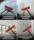 ZOLKER 2Pcs 2-in-1 Window Squeegee with Long Handle, Window Cleaner Tool, Glass Door Cleaner, Multi-Use Car Windshield