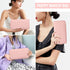 Nylon Small Makeup Bag for Purse, Cute Preppy Pink Cosmetic Zipper Pouch, Waterproof