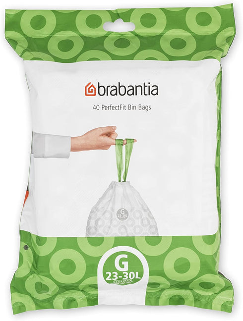 Brabantia 375668 Dispenser Pack Bin Liners, 23/30-Liter