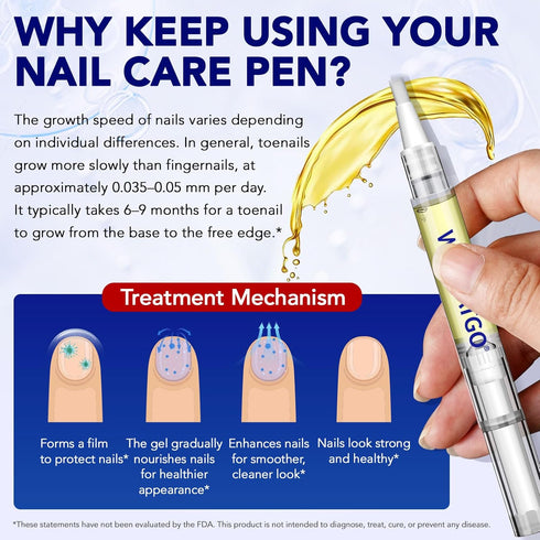 WRFAATGO 25% 4PCS Toenail Fungus Pen, Toenail Fungus Treatment Extra Strength, Undecylenic Acid for Fingernails