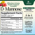 D-Mannose Supplement 1,350 mg with Cranberry & Hibiscus, 120 Capsules for Bladder and Urinary Tract Health