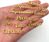 JERCLITY 24 Pieces Gold Alloy Zodiac Nail Charms, 12pcs Zodiac Signs Nail Studs, 12pcs Constellation Words Nail Charms