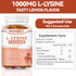 L-Lysine 1000mg Gummies, Chewable Supplement for Adults, Immune Support, Lemon Flavor, 60 Count