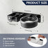 Orepzinc Hair Straightener Holder Wall, Thickened Blow Dryer Holder Wall Mounted Stainless Steel Hairdryer Holder