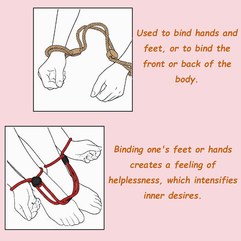 JIANJIEDATA 2PCS Adjustable Sex Cuffs Soft Wrist Cuffs for Bedroom Play Nylon Ankle Cuffs Sexy Handcuffs Bondage