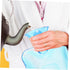 Transparent Blue Hot Water Bottle Portable Reusable Thick Hot Water Bag for Winter Hand Warmer Household Heating Pad