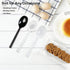100pcs Heavy Duty Disposable Plastic Spoons, Individually Wrapped Bulk - Ideal for Parties, Restaurants, Travel &
