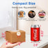 Shallive 4-Inch Small Cookie Boxes, 100 Pcs Brown Bakery Treat Boxes with Window for Gifting, To-go Containers
